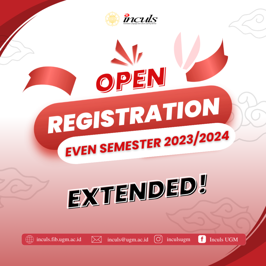 [EXTENDED] Regular Program for Even Semester 2023/2024 Enrollment